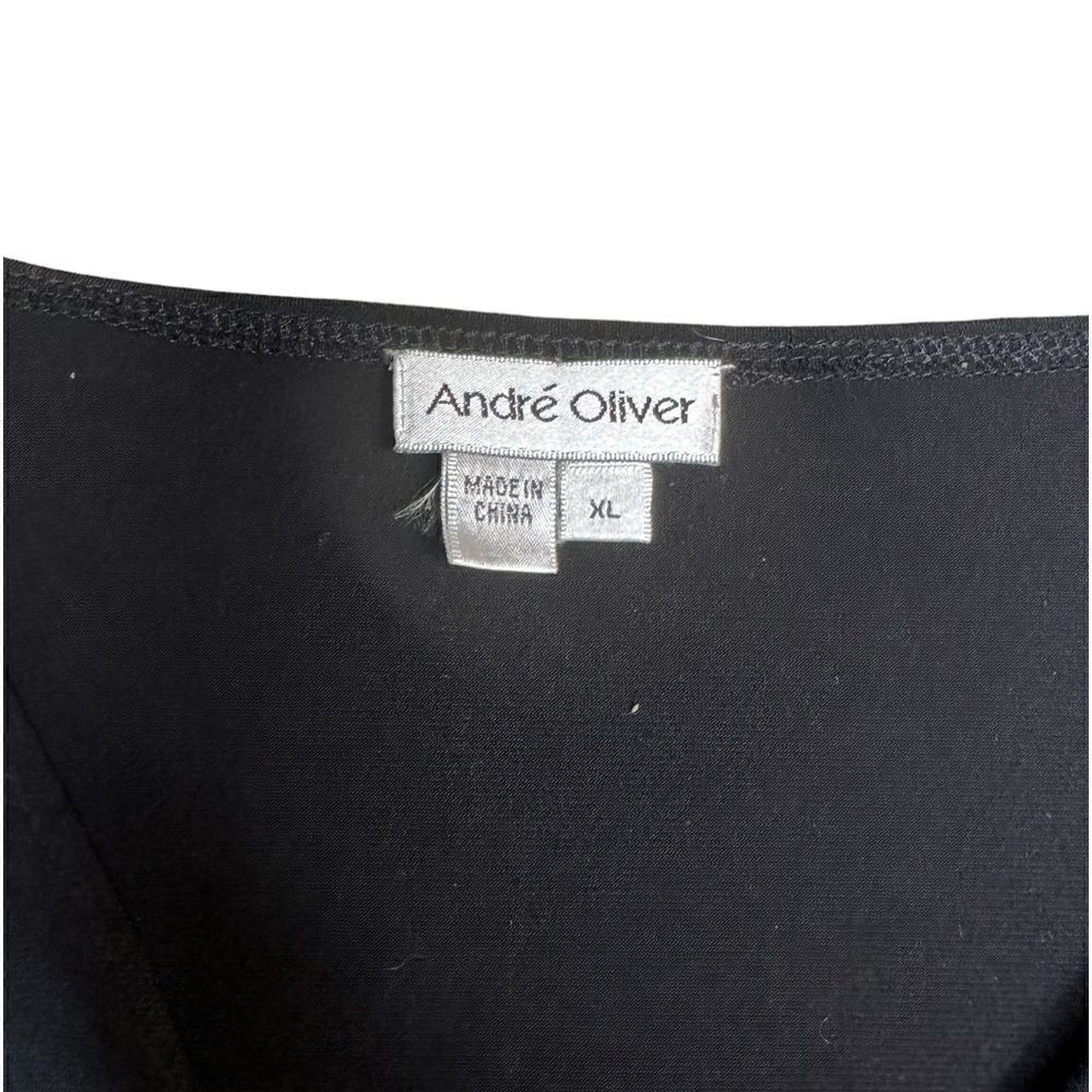 Andre Oliver Black Wrap effect top - Picture 9 of 11